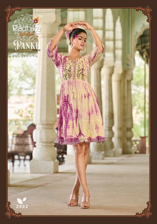 Radhika Pankh Vol 2 Fancy Designer Short Kurti Collection